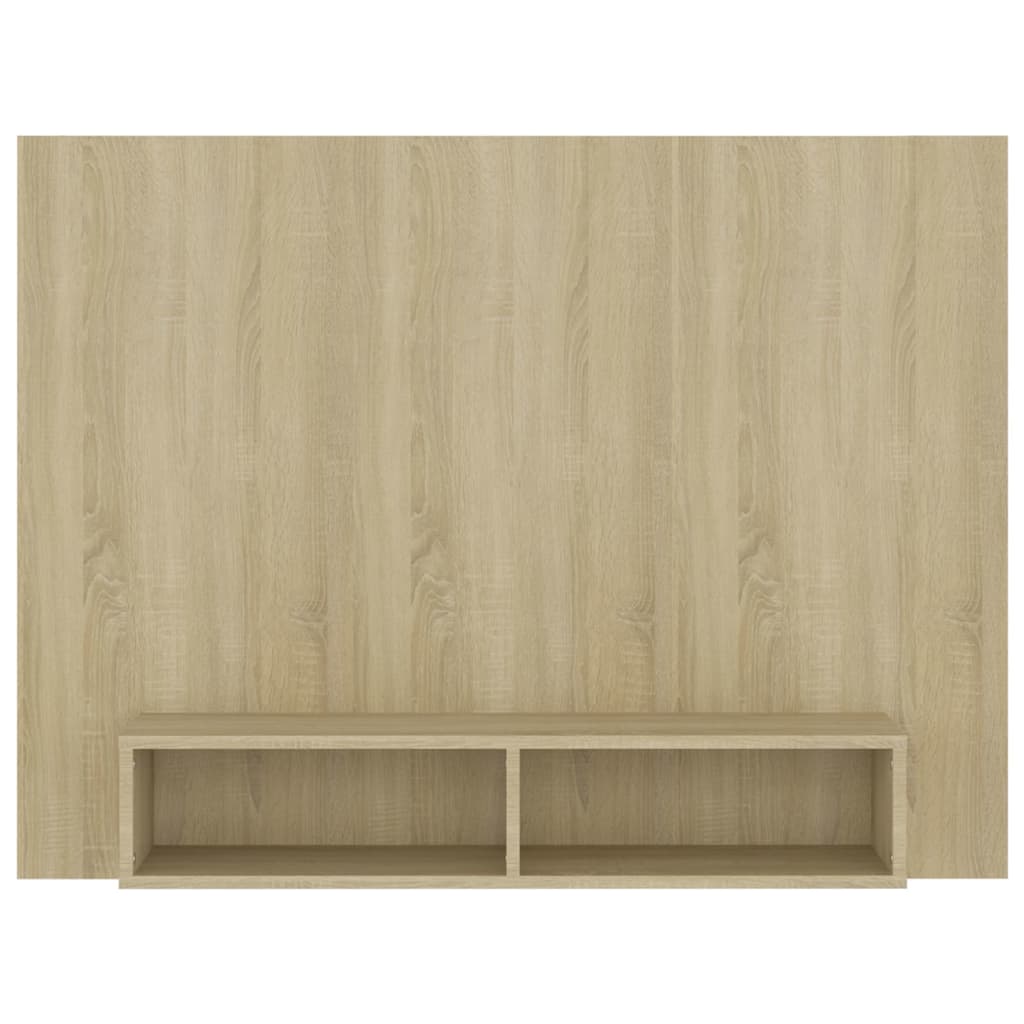 vidaXL Mueble TV pared madera contrachapada roble Sonoma 120x23,5x90cm