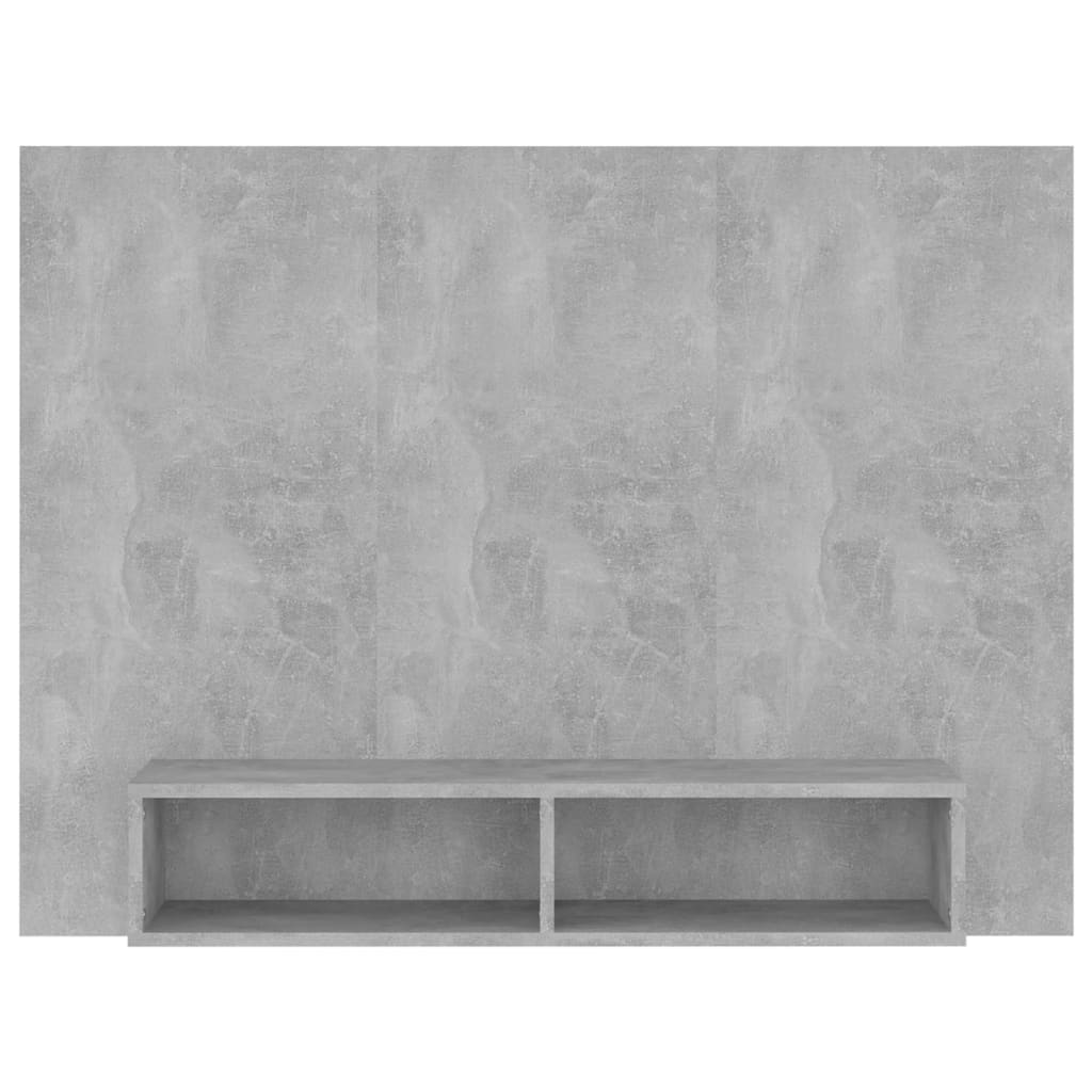 vidaXL Wall TV Cabinet Concrete Grey 120x23.5x90 cm Engineered Wood