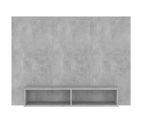 vidaXL Wall TV Cabinet Concrete Grey 120x23.5x90 cm Engineered Wood