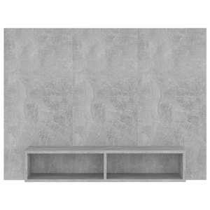Nástěnná TV skříňka betonově šedá 120x23,5x90 cm dřevotříska - obrázek 3