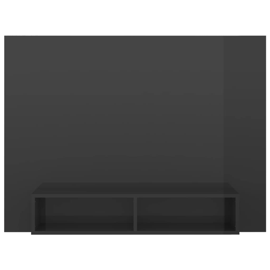 

vidaXL Tv-wandmeubel 120x23,5x90 cm spaanplaat hoogglans grijs