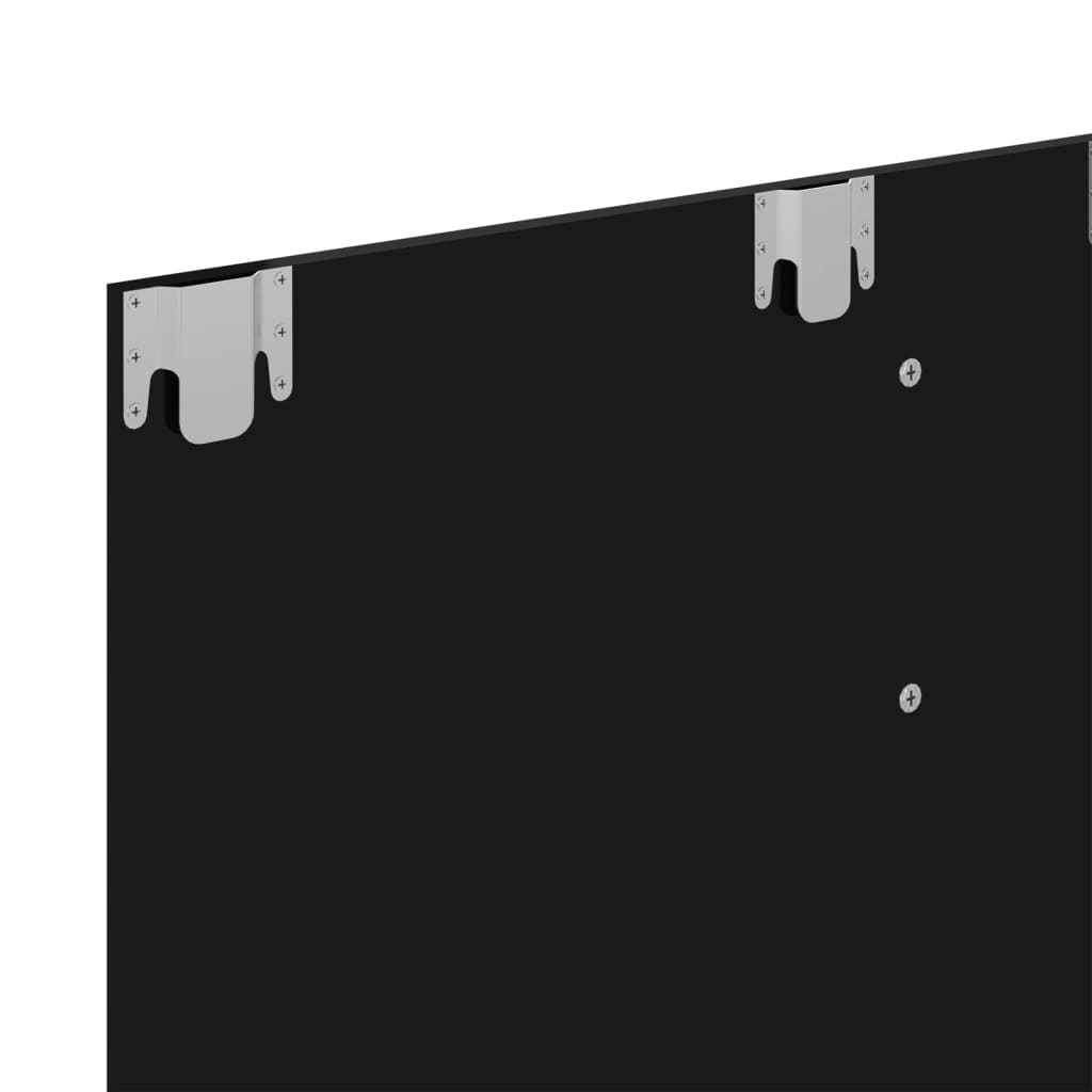 Meuble TV mural Noir brillant 135×23,5×90 cm Aggloméré | meublestv.fr 8