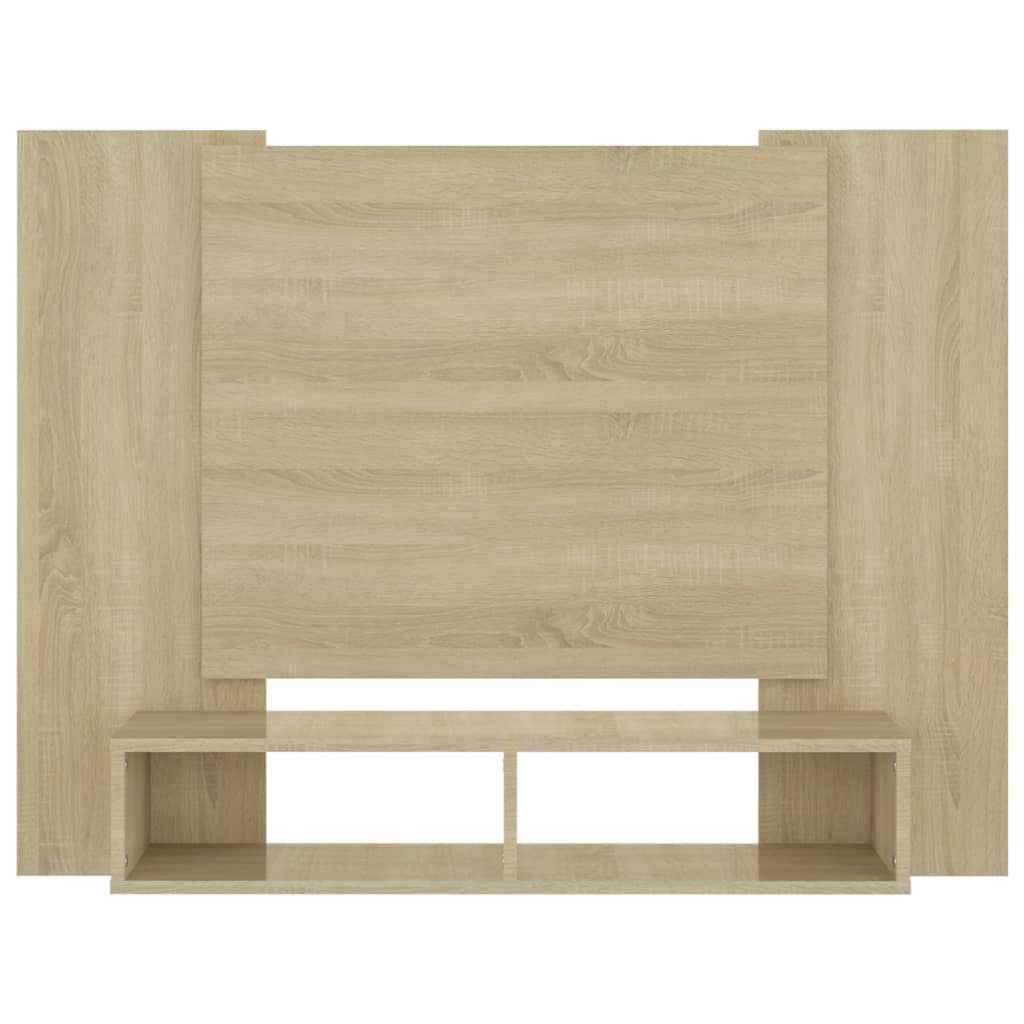 vidaXL Mueble TV pared madera contrachapada roble Sonoma 120x23,5x90cm