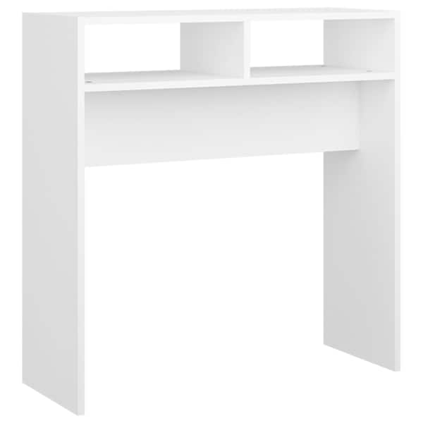 vidaXL konsoollaud, valge, 78 x 30 x 80 cm, tehispuit