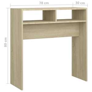 Konzolový stolek dub sonoma 78 x 30 x 80 cm kompozitní dřevo - obrázek 7