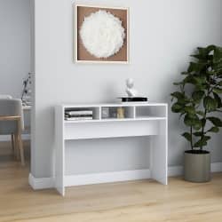 vidaXL konsoollaud, valge, 105x30x80 cm, tehispuit