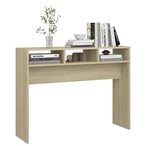 Konzolový stolek dub sonoma 105 x 30 x 80 cm kompozitní dřevo - obrázek 6