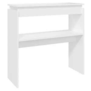 vidaXL konsoollaud, valge, 80 x 30 x 80 cm, tehispuit