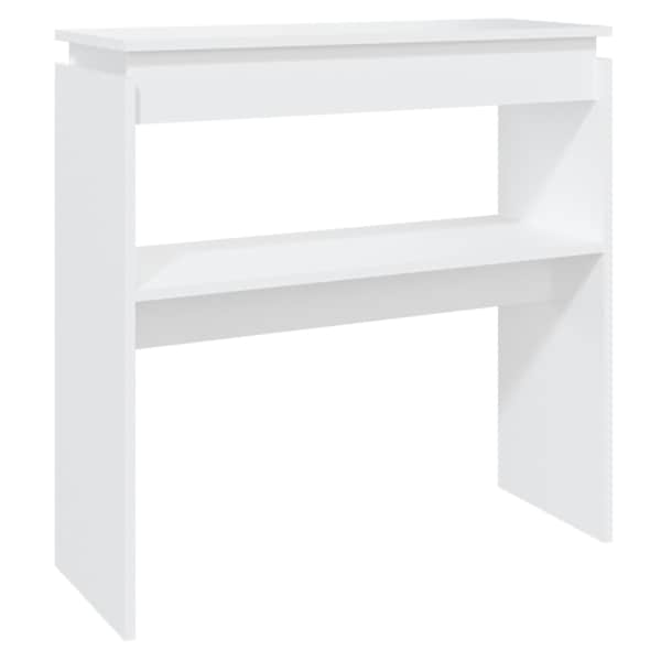 vidaXL konsoollaud, valge, 80 x 30 x 80 cm, tehispuit