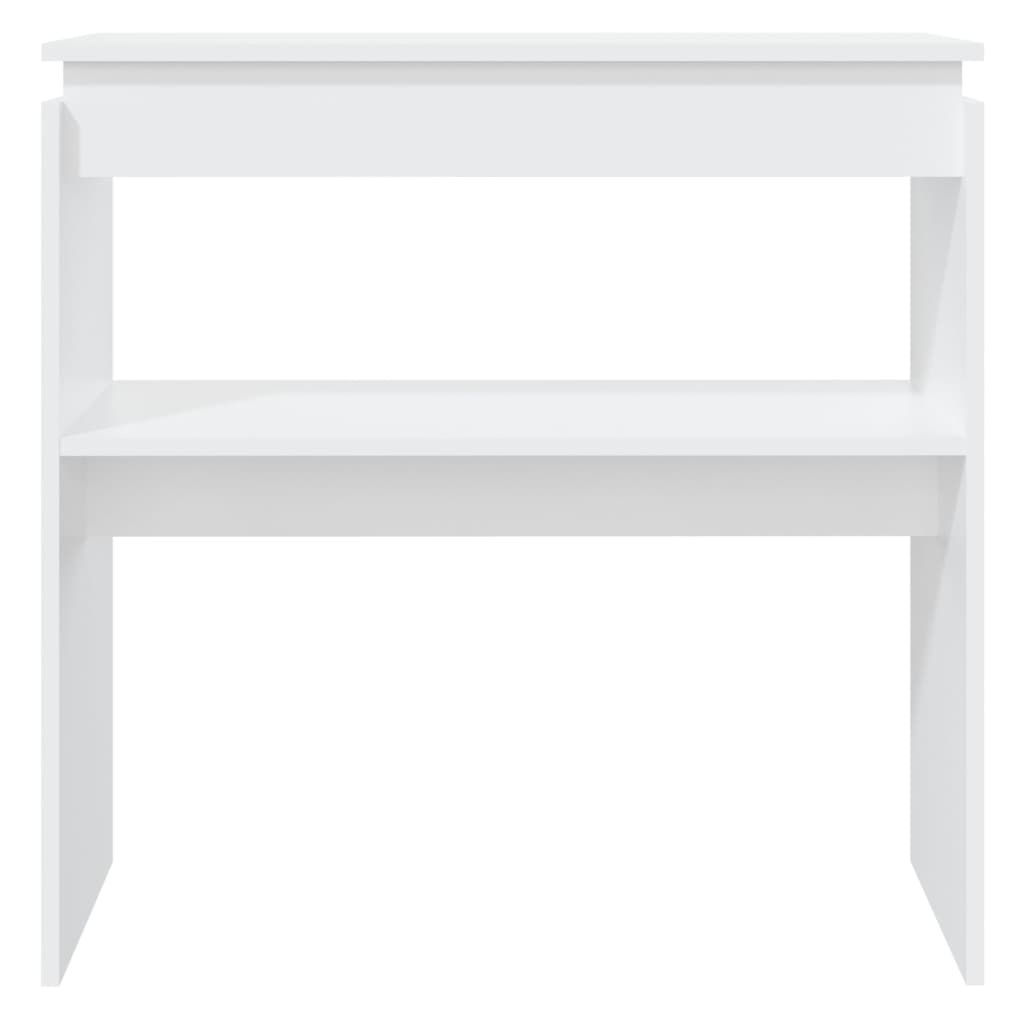  Konzolový stolík biely 80x30x80 cm drevotrieska