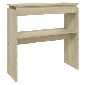 Konzolový stole dub sonoma 80 x 30 x 80 cm kompozitní dřevo - obrázek 2