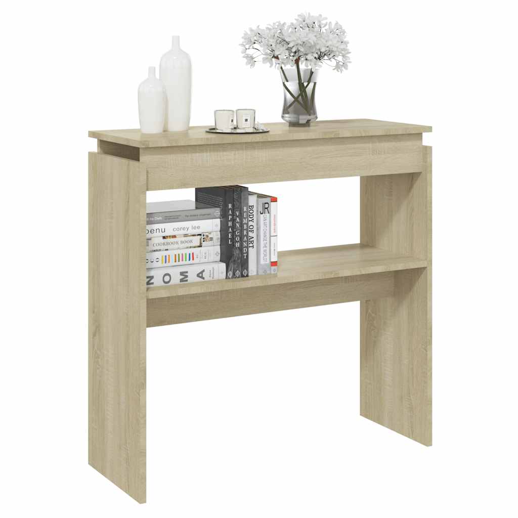 vidaXL sonoma tölgy színű szerelt fa tálalóasztal 80 x 30 x 80 cm