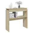 vidaXL Console tafel wit 105x30x80 cm Op hout gebaseerd