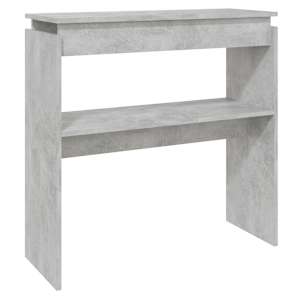 Konzolový stolek betonově šedý 80 x 30 x 80 cm kompozitní dřevo - obrázek 2