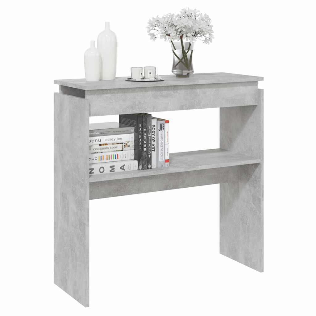 vidaXL betonszürke szerelt fa tálalóasztal 80 x 30 x 80 cm