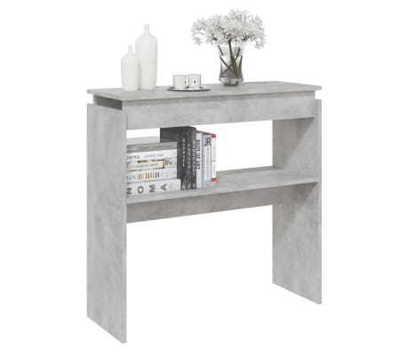 vidaXL Console Table Concrete Gray 31.5"x11.8"x31.5" Engineered Wood