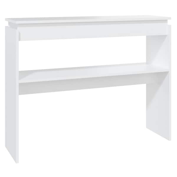 vidaXL konsoollaud, valge, 120 x 30 x 80 cm, tehispuit
