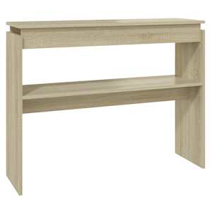 Konzolový stolek dub sonoma 102 x 30 x 80 cm kompozitní dřevo - obrázek 2
