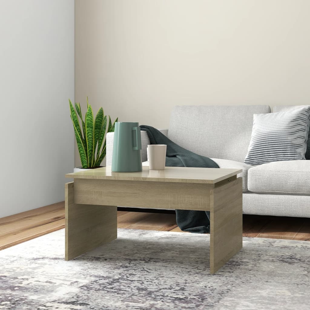 vidaXL Stolik kawowy, d�b sonoma, 68x50x38 cm, materia� drewnopochodny