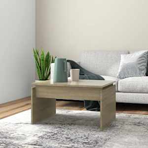 Klubska mizica sonoma hrast 68x50x38 cm iverna plošča