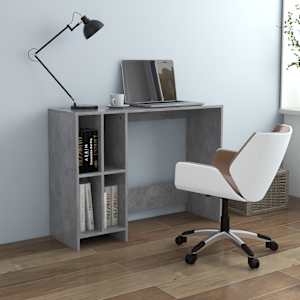 Stůl na notebook betonově šedý 102,5x35x75 cm kompozitní dřevo - obrázek 1