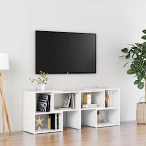 TV skříňka bílá 104 x 30 x 52 cm kompozitní dřevo - obrázek 1