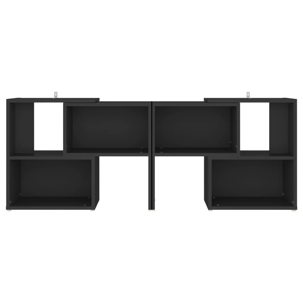 Meuble TV Noir 104x30x52 cm Aggloméré | meublestv.fr 4