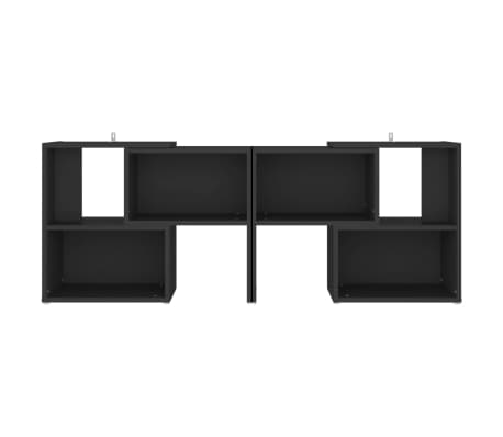 vidaXL TV Cabinet Black 104x30x52 cm Engineered Wood