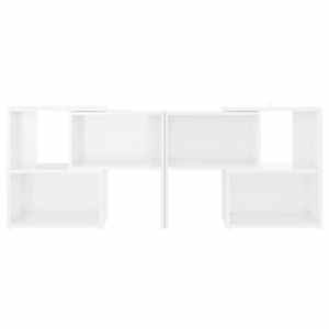 TV skříňka bílá s vysokým leskem 104x30x52 cm kompozitní dřevo - obrázek 3