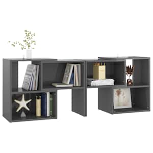TV skříňka šedá s vysokým leskem 104x30x52 cm kompozitní dřevo - obrázek 5