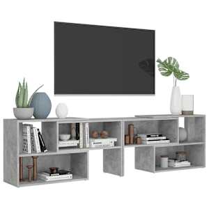 TV skříňka betonově šedá 149 x 30 x 52 cm kompozitní dřevo - obrázek 4