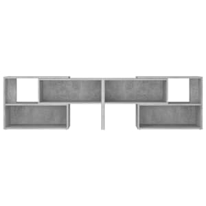 TV skříňka betonově šedá 149 x 30 x 52 cm kompozitní dřevo - obrázek 5