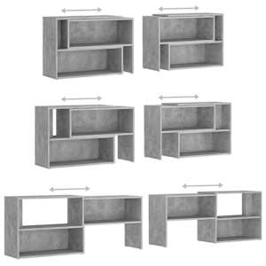 TV skříňka betonově šedá 149 x 30 x 52 cm kompozitní dřevo - obrázek 6