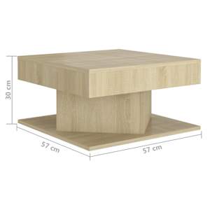 Konferenční stolek dub sonoma 57 x 57 x 30 cm kompozitní dřevo - obrázek 5