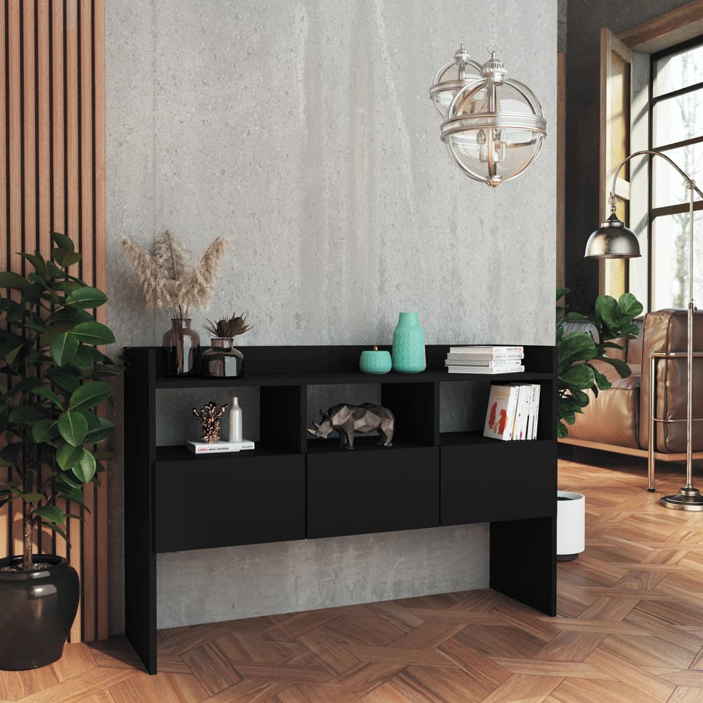 

vidaXL Dressoir 105x30x70 cm spaanplaat zwart