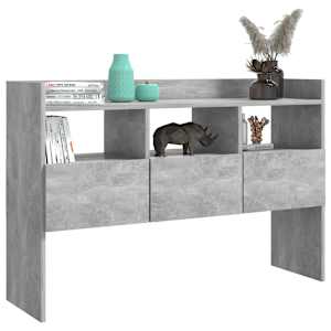 Příborník betonově šedý 105 x 30 x 70 cm kompozitní dřevo - obrázek 4