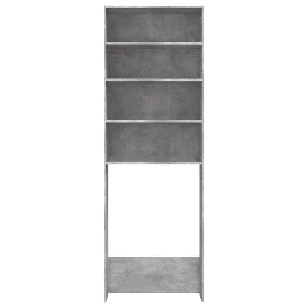 vidaXL betonszürke mosógépszekrény 64 x 24 x 190 cm