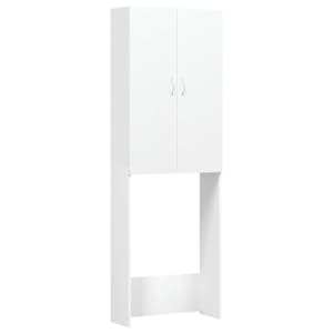 vidaXL pesumasinakapp, valge, 64 x 25,5 x 190 cm