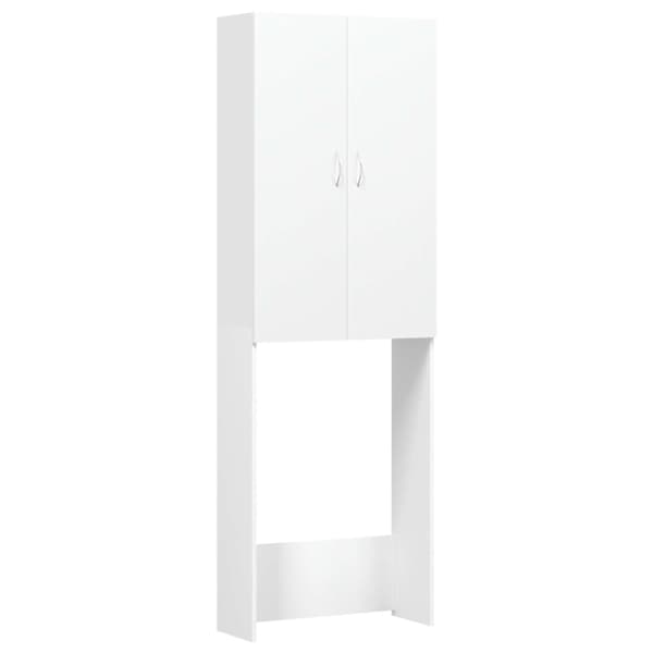 vidaXL pesumasinakapp, valge, 64 x 25,5 x 190 cm