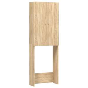 vidaXL pesumasinakapp, Sonoma tamm, 64 x 25,5 x 190 cm