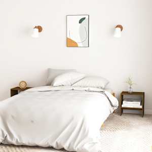 vidaXL Nattbord 2 stk honningbrun 40x30,5x40 cm heltre furu