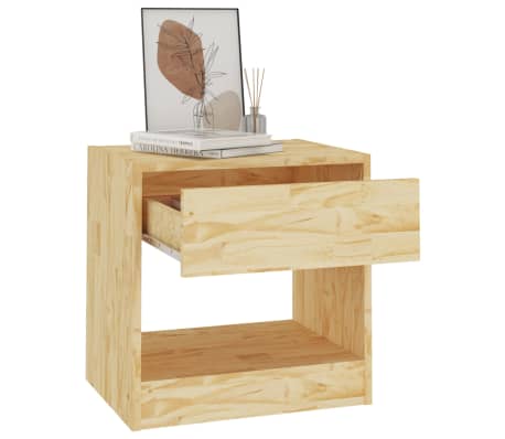 vidaXL Nachttisch 40x31x40 cm Massivholz Kiefer