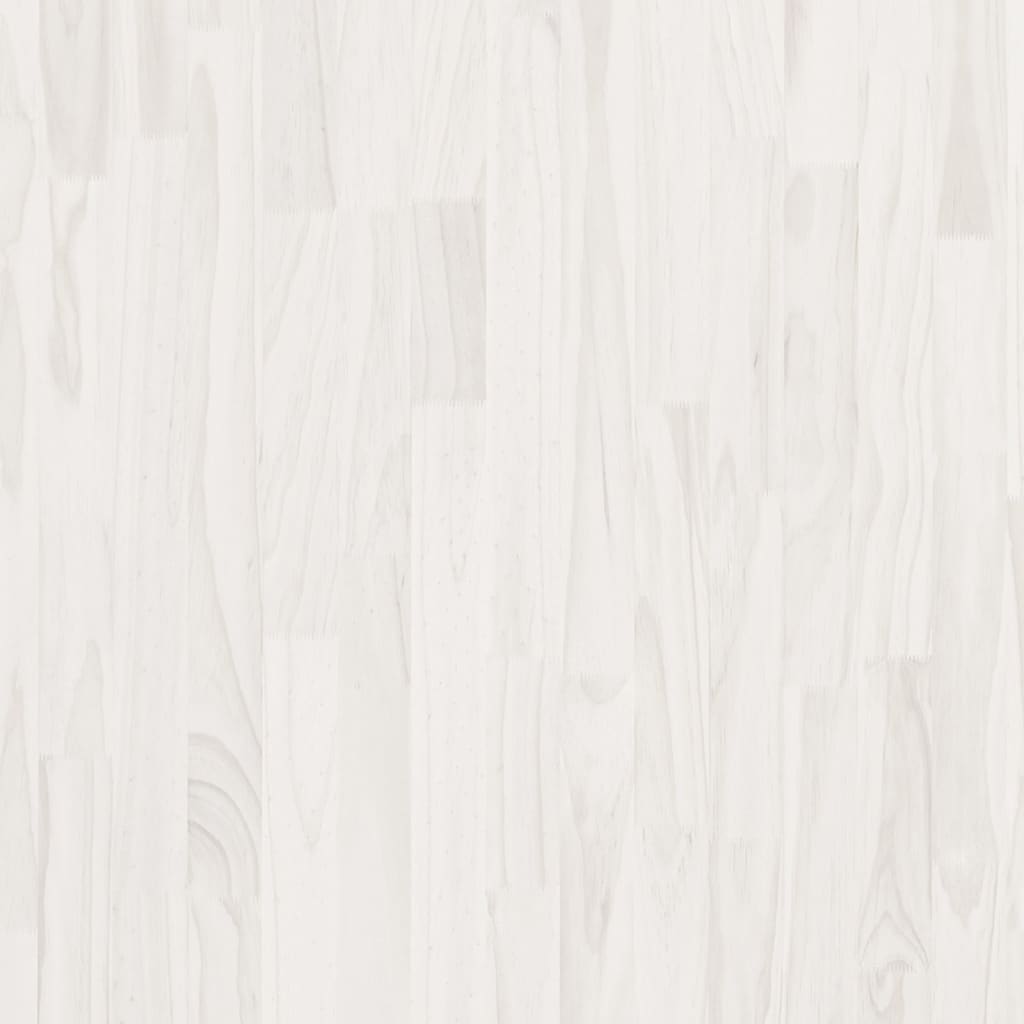 Fehér tömör fenyőfa éjjeliszekrény 60 x 36 x 64 cm 