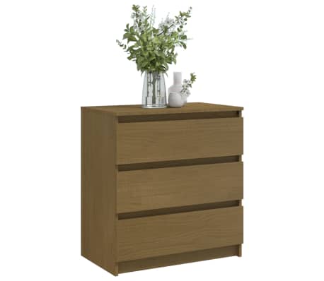 vidaXL Nachtschrank Honigbraun 60x36x64 cm Massivholz Kiefer