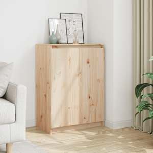 Stranska omarica 60x36x84 cm trdna borovina