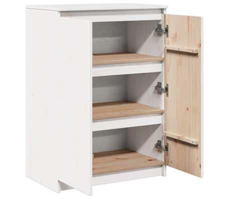 Dressoir 60x36x84 cm massief grenenhout zwart kopen