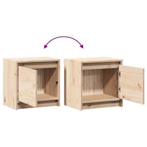 Noční stolky 2 ks 40 x 30,5 x 40 cm masivní borové dřevo - obrázek 7