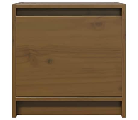 vidaXL Nattbord 2 stk honningbrun 40x30,5x40 cm heltre furu