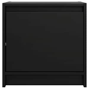 vidaXL Nattbord 2 stk svart 40x30,5x40 cm heltre furu