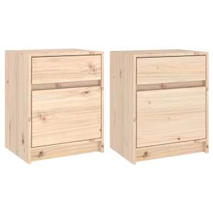Noční stolky 2 ks 40 x 31 x 50 cm masivní borové dřevo - obrázek 2